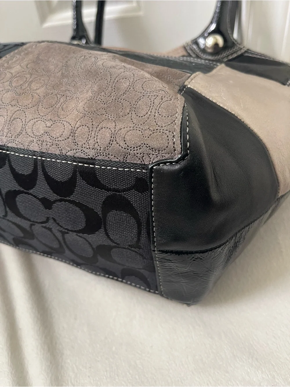 Coach patchwork tote